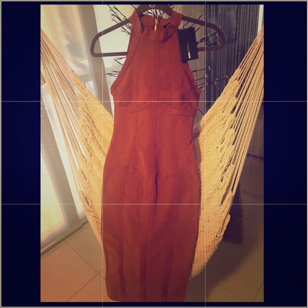 New copper color Bandage Dress Absolutely stunning